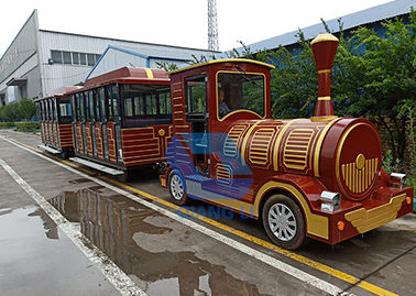 Chine Train sans rail guidé de batterie de tour de train de Kiddie d&#039;amusement pour des enfants usine