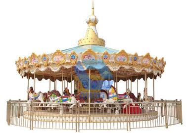 Chine Tours classiques d&#039;amusement de capacité de personnes du carrousel 24 de parc à thème de jeux d&#039;enfants usine