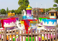 L'anti parc à thème de corrosion monte 24 mini tours de carnaval de tasse de thé de musique de Seater fournisseur