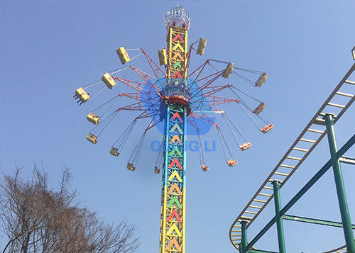 Tours volants rotatoires de Sky Tower d'oscillation supérieure de baisse de sensations fortes de parc d'attractions de sécurité