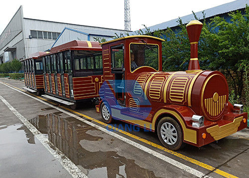 Tour de train électrique de capacité d'adultes du tour 42 de train de carnaval de parc à thème