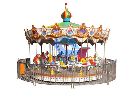 Mini petits joyeux portatifs extérieurs vont carrousel de rond pour des jeux de carnaval d'enfants