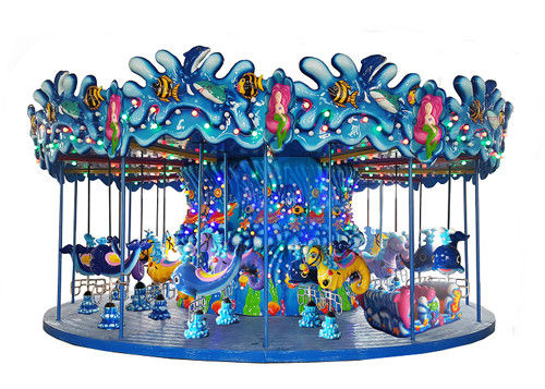Le parc de mode joyeux vont tour de Kiddie de carrousel d'océan d'équipement de parc d'attractions de rond