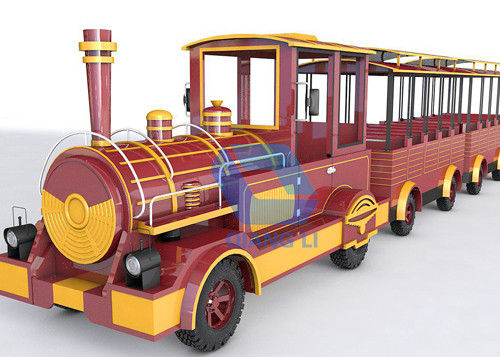 Le train guidé électrique adapté aux besoins du client de train de carnaval du tour 42 de capacité sans rail d'adultes monte