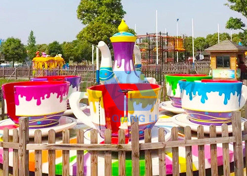 L'anti parc à thème de corrosion monte 24 mini tours de carnaval de tasse de thé de musique de Seater