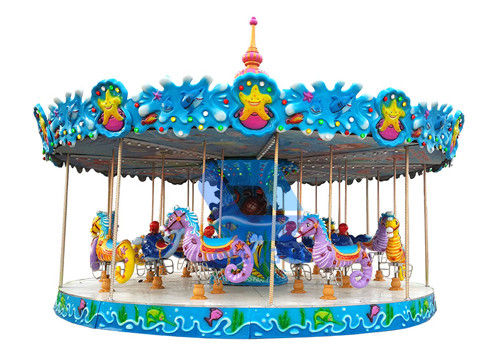 Le parc à thème adapté aux besoins du client monte carrousel de plate-forme de sièges de la remorque 32 d'amusement le double fournisseur